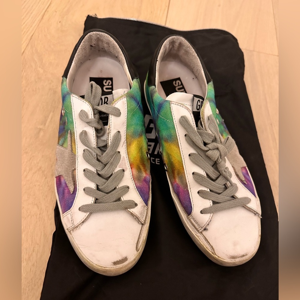Golden goose superstar sneakers tie dye
